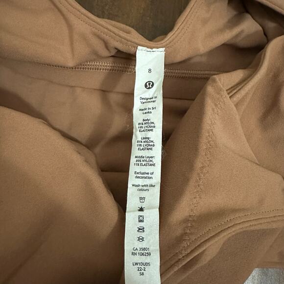 LULULEMON Align Tank Top Tan Cropped V-Neck Gym Training Activewear - Picture 5 of 8